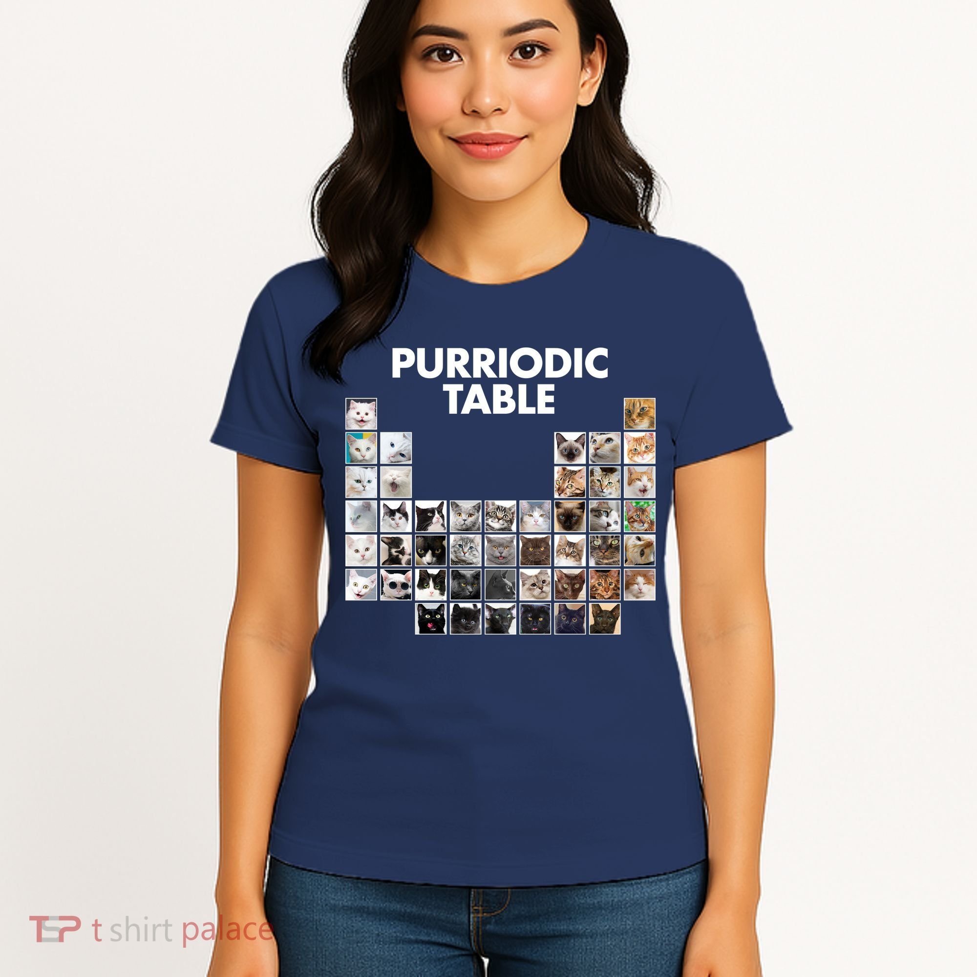 Purriodic Table Of Cats Periodic Women's T-Shirt