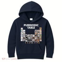 Purriodic Table Of Cats Periodic Kids Hoodie thumb 0