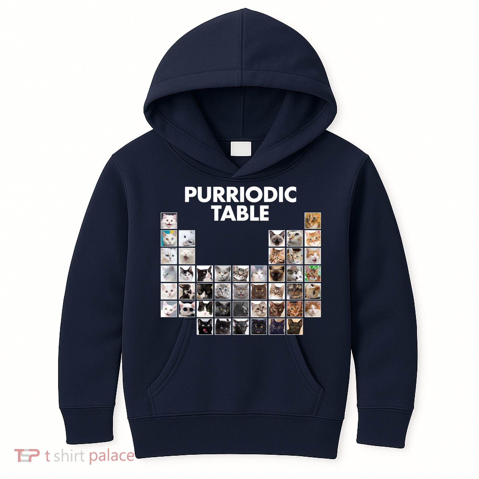 Purriodic Table Of Cats Periodic Kids Hoodie