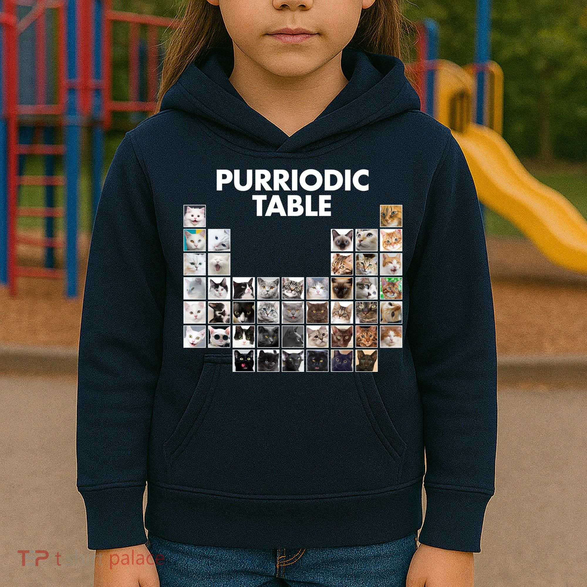 Purriodic Table Of Cats Periodic Kids Hoodie