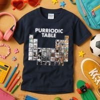Purriodic Table Of Cats Periodic Kids T-Shirt thumb 3