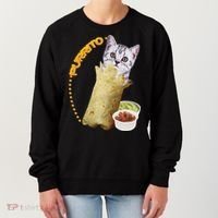 Purrito Cat In A Burrito Women's Sweatshirt thumb 0