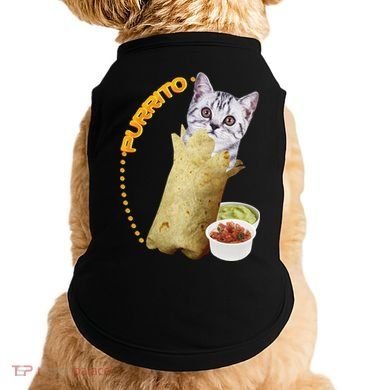 Purrito Cat In A Burrito Doggie Tank