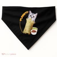 Purrito Cat In A Burrito USA-Made Doggie Bandana thumb 0
