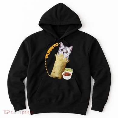 Purrito Cat In A Burrito Hoodie