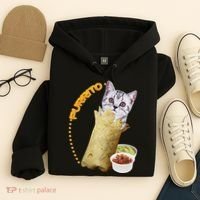 Purrito Cat In A Burrito Hoodie thumb 4