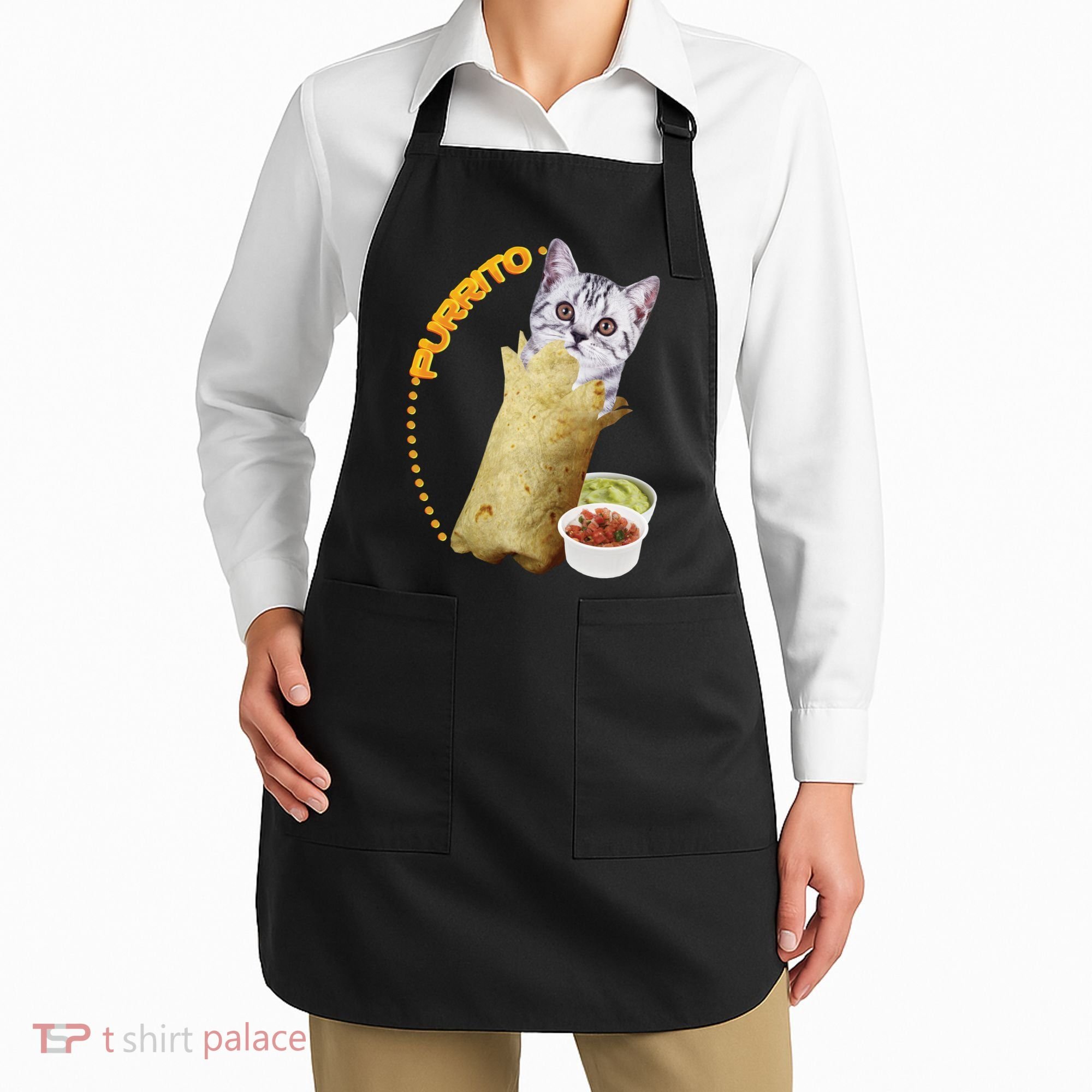 Purrito Cat In A Burrito Apron