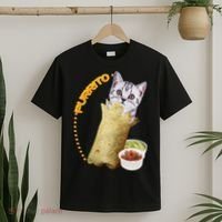 Purrito Cat In A Burrito T-Shirt thumb 2