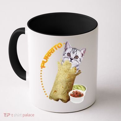 Purrito Cat In A Burrito Coffee Mug
