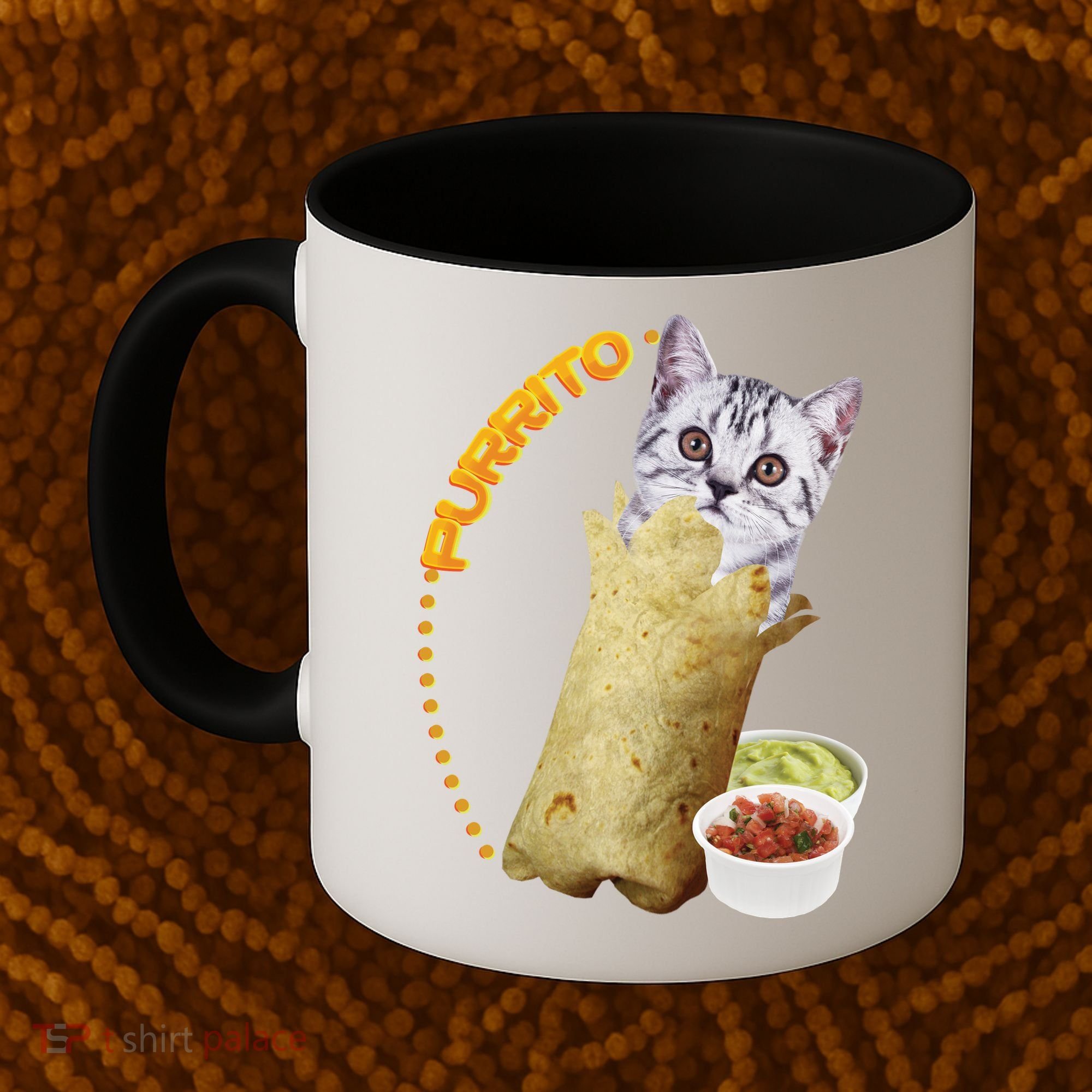 Purrito Cat In A Burrito Coffee Mug
