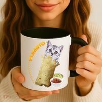Purrito Cat In A Burrito Coffee Mug thumb 3