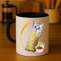 Purrito Cat In A Burrito Coffee Mug thumb 4