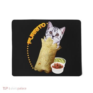 Purrito Cat In A Burrito Mousepad