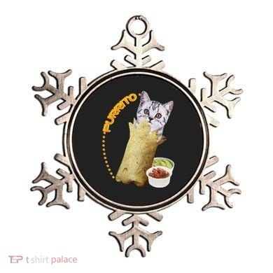Purrito Cat In A Burrito Ornament