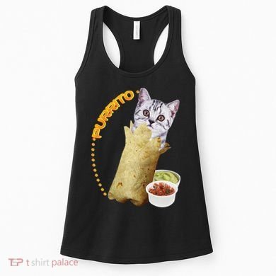 Purrito Cat In A Burrito Women's Tank Top