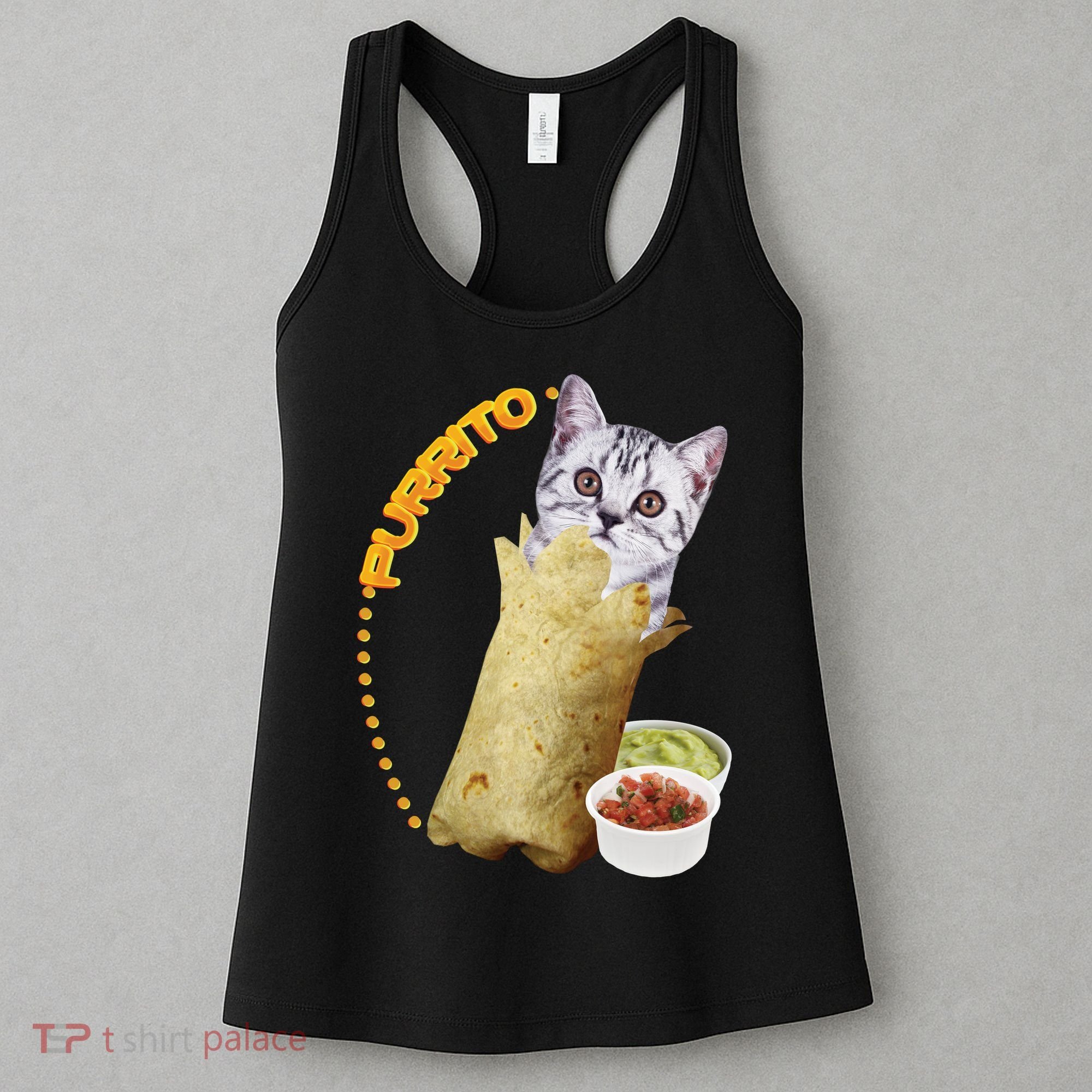 Purrito Cat In A Burrito Women's Tank Top
