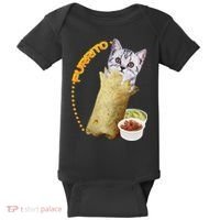 Purrito Cat In A Burrito Baby Bodysuit thumb 0