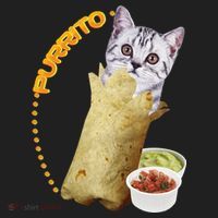 Purrito Cat In A Burrito Hat thumb 2