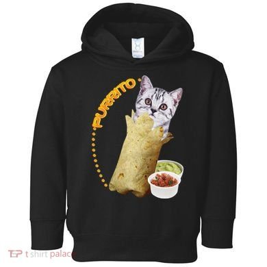 Purrito Cat In A Burrito Toddler Hoodie