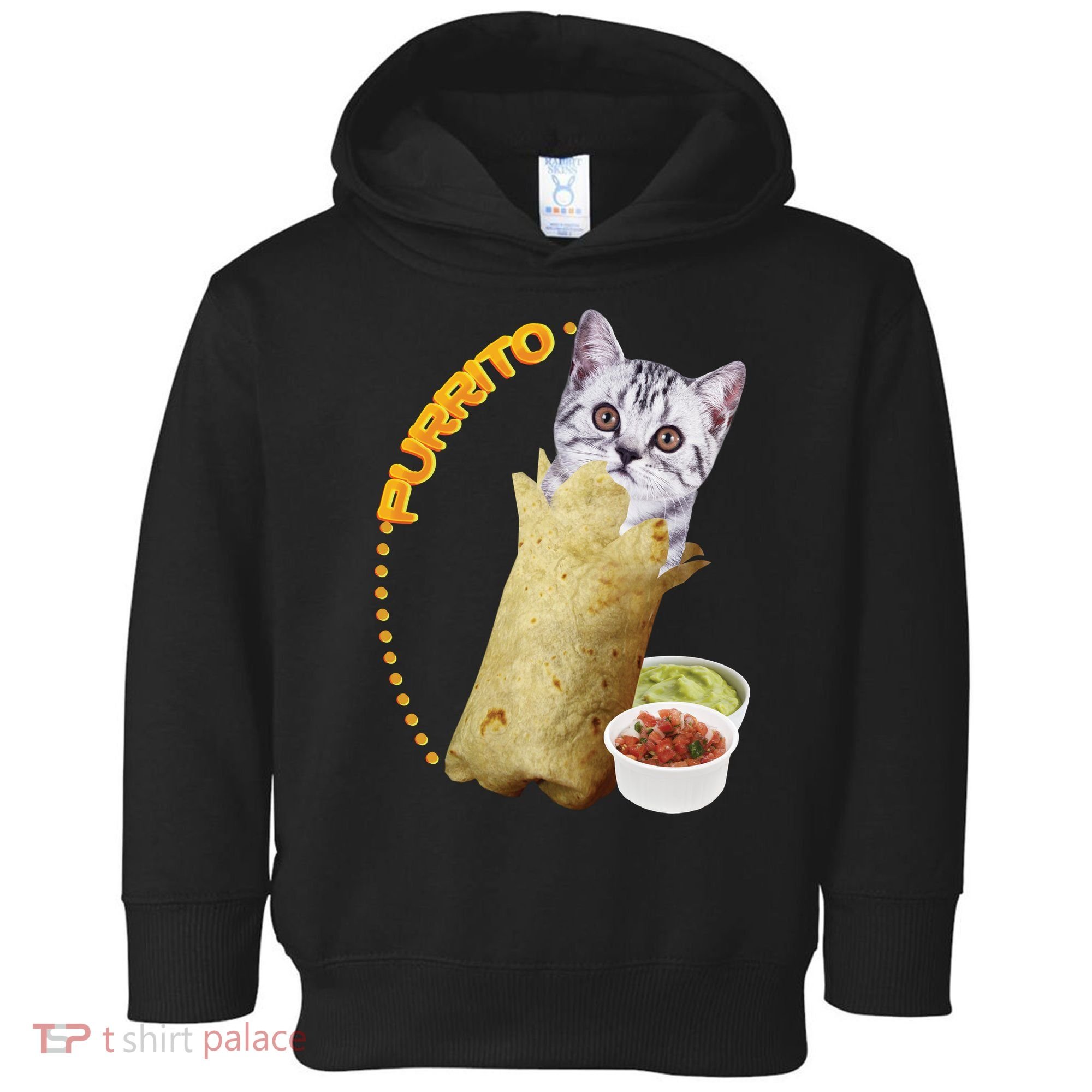 Purrito Cat In A Burrito Toddler Hoodie