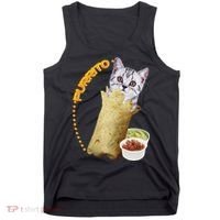 Purrito Cat In A Burrito Tank Top thumb 0