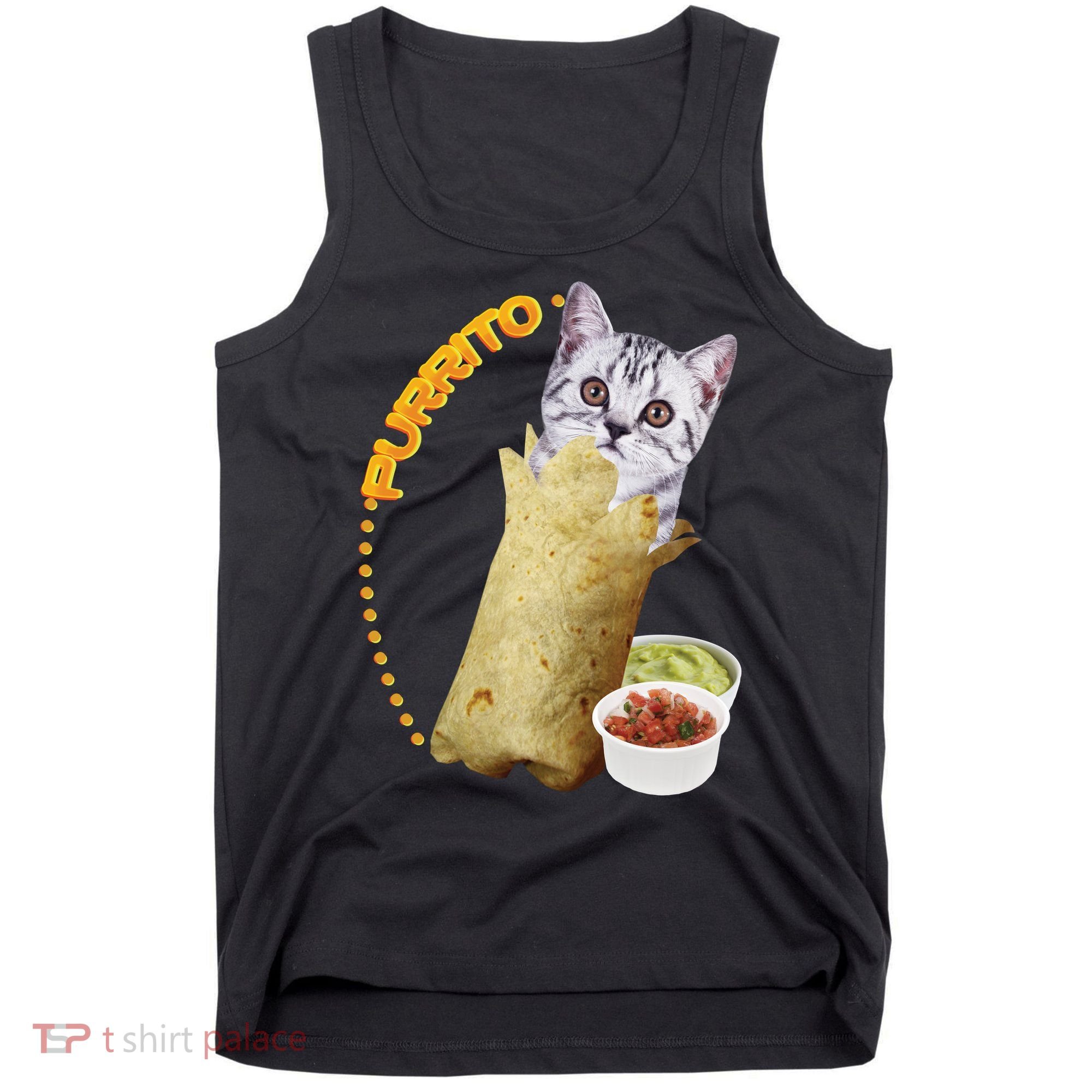 Purrito Cat In A Burrito Tank Top