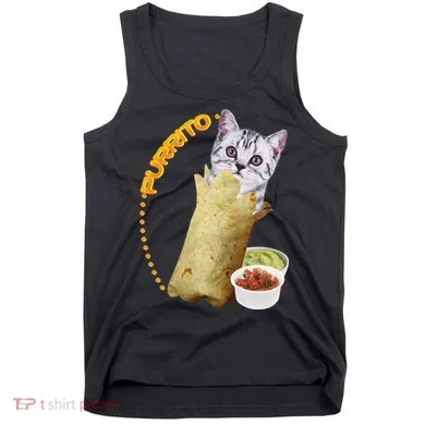 Purrito Cat In A Burrito Tank Top