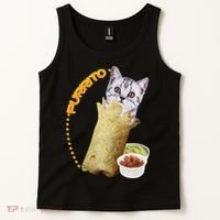 Purrito Cat In A Burrito Tank Top thumb 2