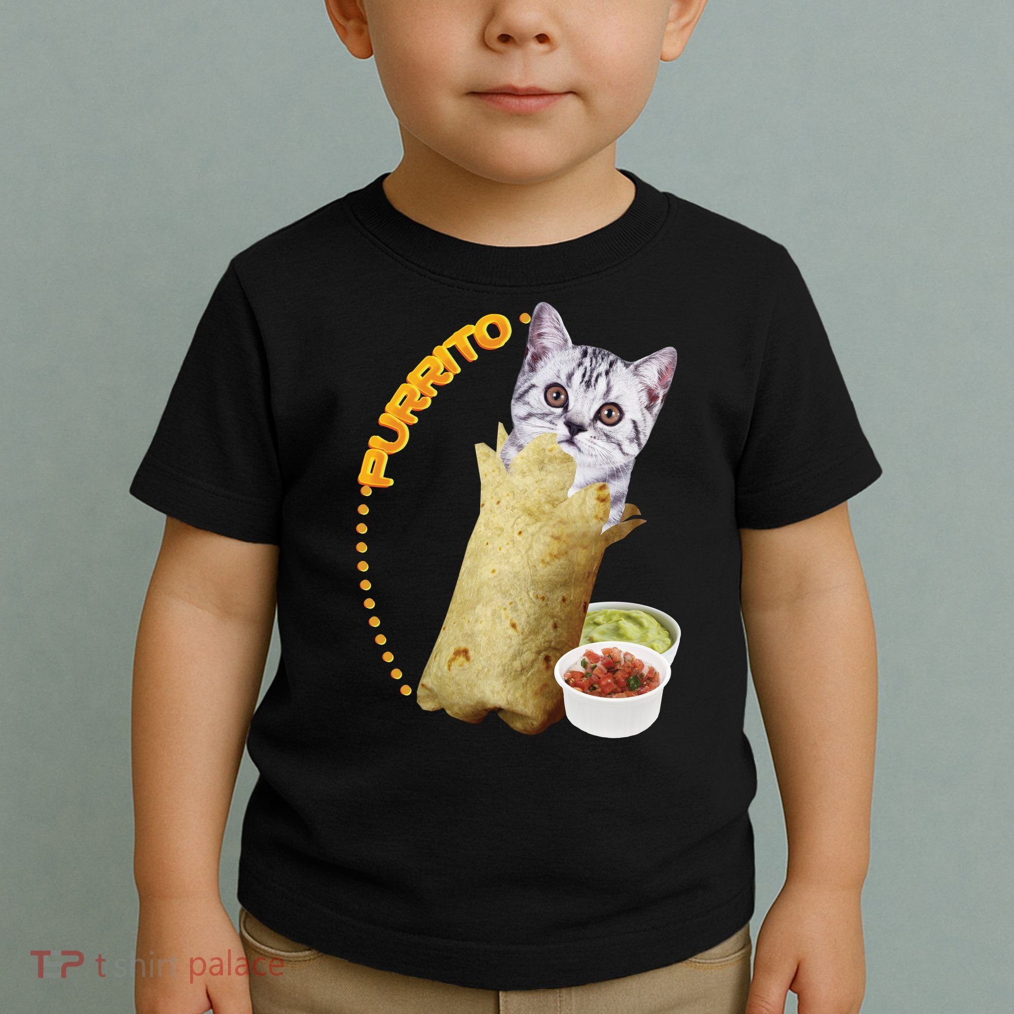 Purrito Cat In A Burrito Toddler T-Shirt