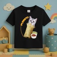 Purrito Cat In A Burrito Toddler T-Shirt thumb 3