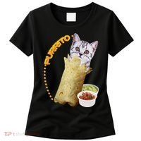 Purrito Cat In A Burrito Women's T-Shirt thumb 0