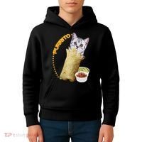 Purrito Cat In A Burrito Kids Hoodie thumb 4