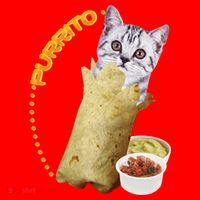 Purrito Cat In A Burrito Santa Hat thumb 1