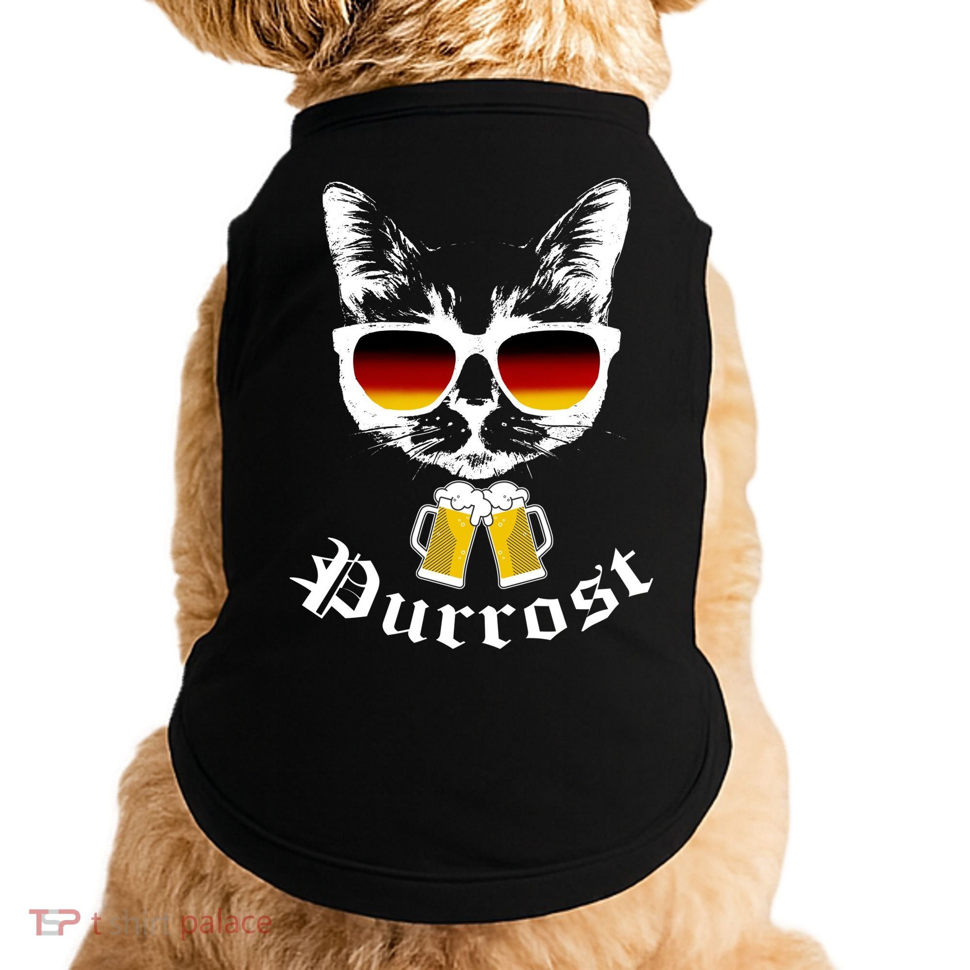 Purrost Cat Funny Oktoberfest Doggie Tank