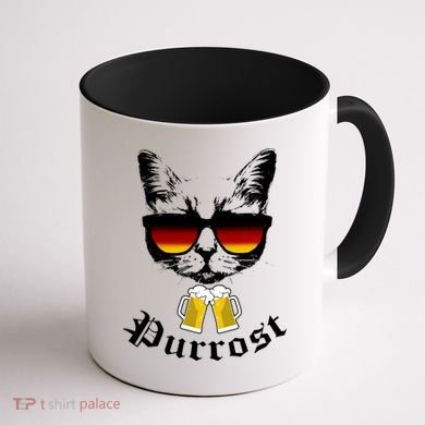 Purrost Cat Funny Oktoberfest Coffee Mug back