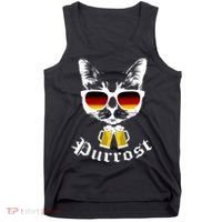Purrost Cat Funny Oktoberfest Tank Top thumb 0