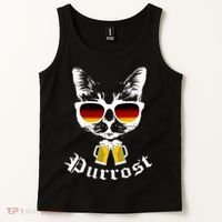 Purrost Cat Funny Oktoberfest Tank Top thumb 2