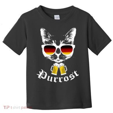 Purrost Cat Funny Oktoberfest Toddler T-Shirt