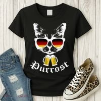 Purrost Cat Funny Oktoberfest Women's T-Shirt thumb 3