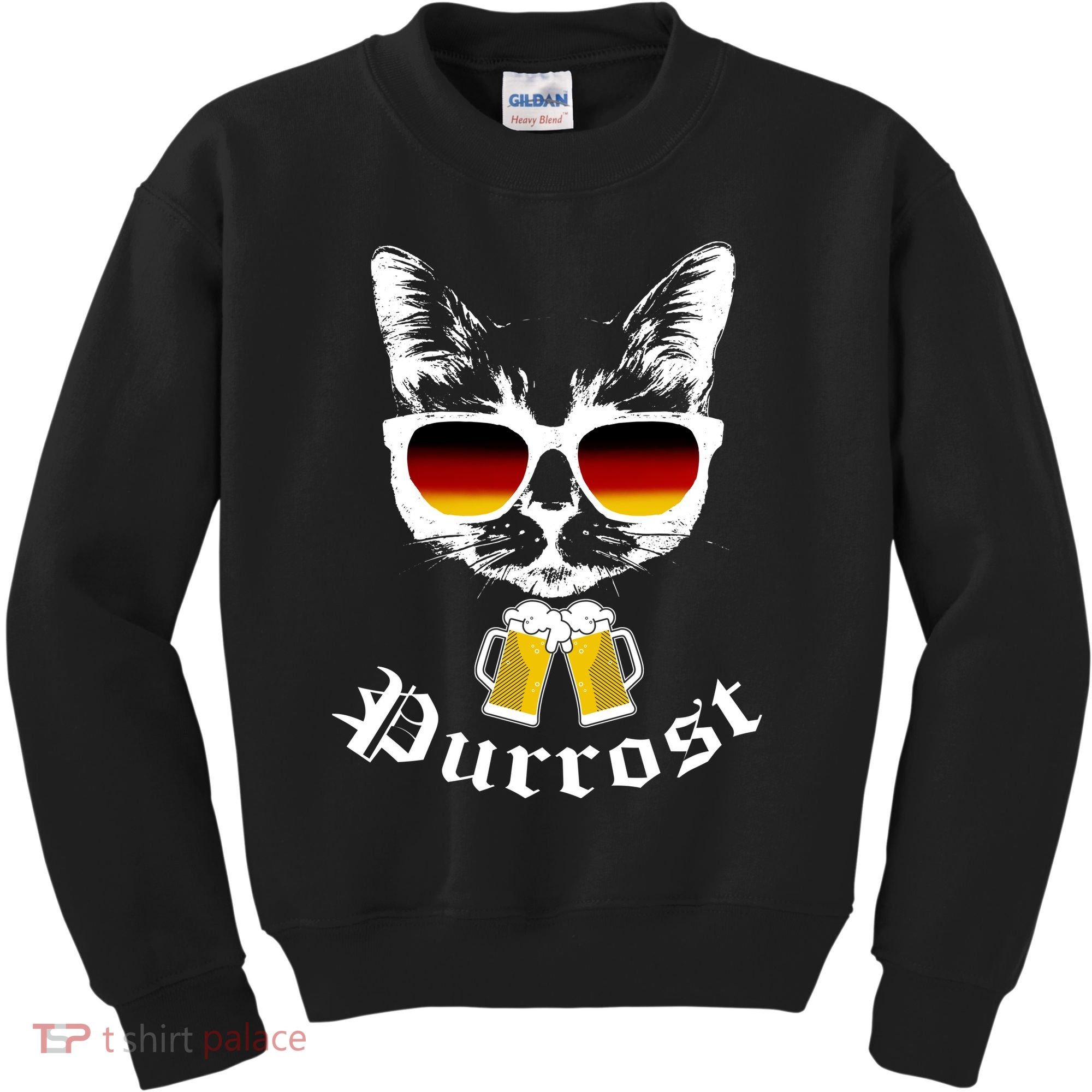 Purrost Cat Funny Oktoberfest Kids Sweatshirt