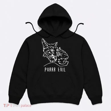 Purrr Evil Funny Cat Hoodie