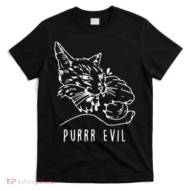 Purrr Evil Funny Cat T-Shirt