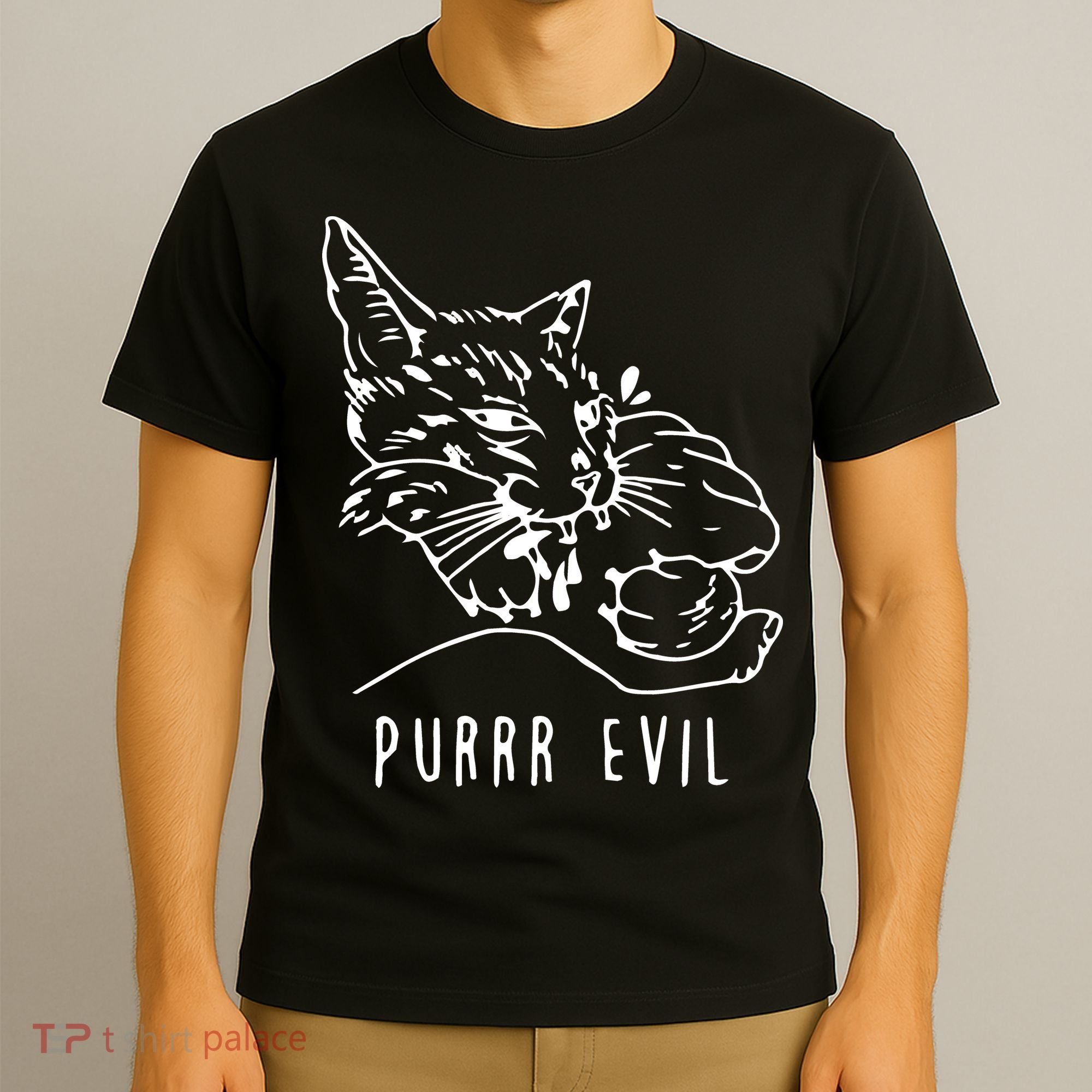 Purrr Evil Funny Cat T-Shirt
