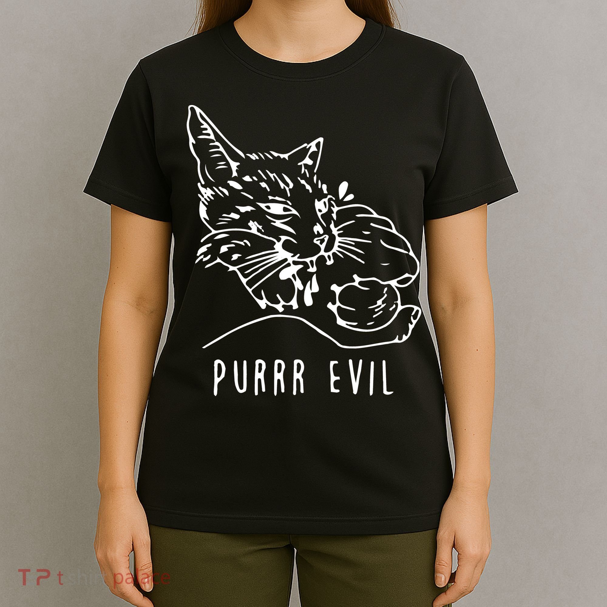 Purrr Evil Funny Cat T-Shirt