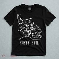Purrr Evil Funny Cat T-Shirt thumb 5