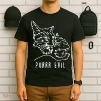 Purrr Evil Funny Cat T-Shirt thumb 6