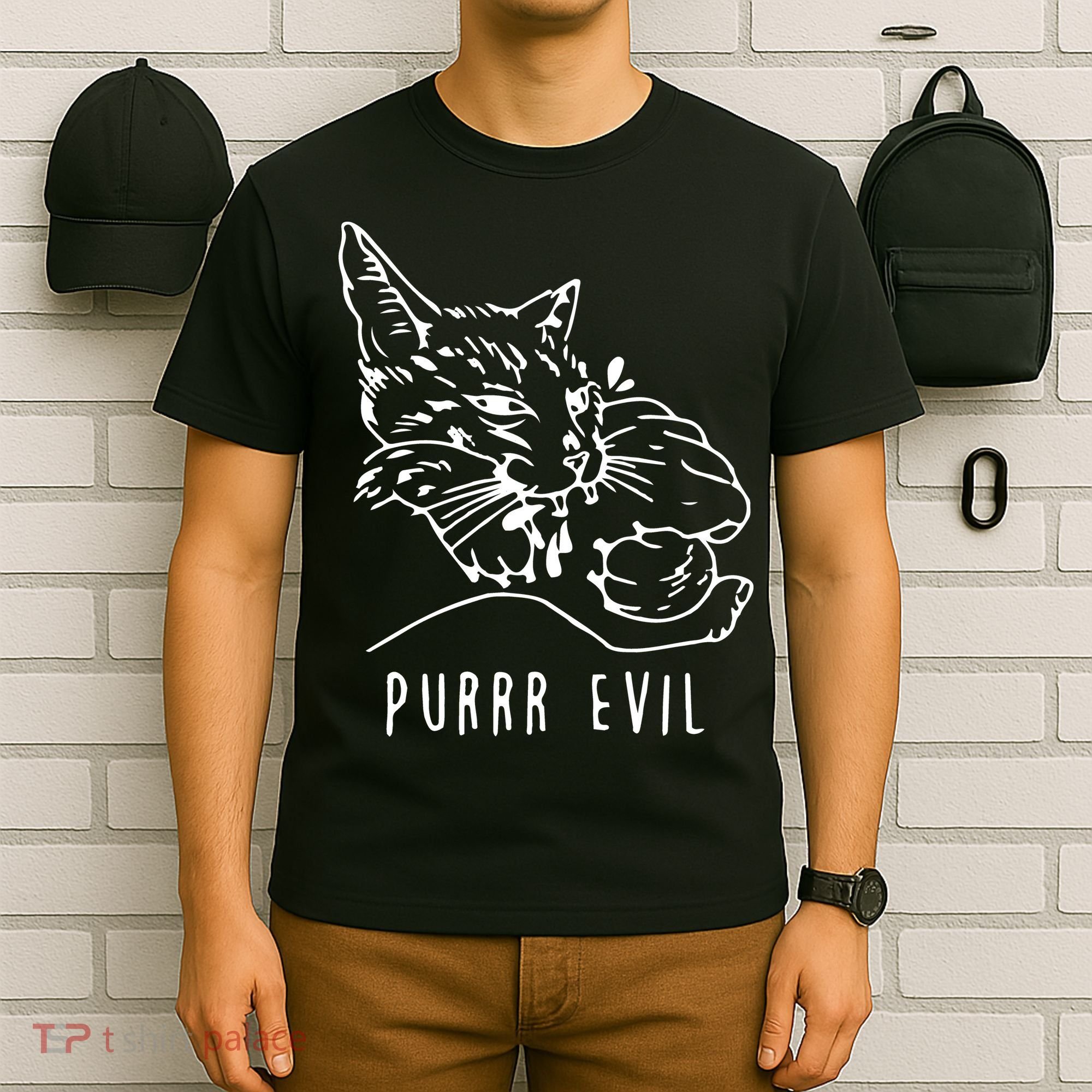 Purrr Evil Funny Cat T-Shirt