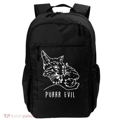 Purrr Evil Funny Cat Backpack