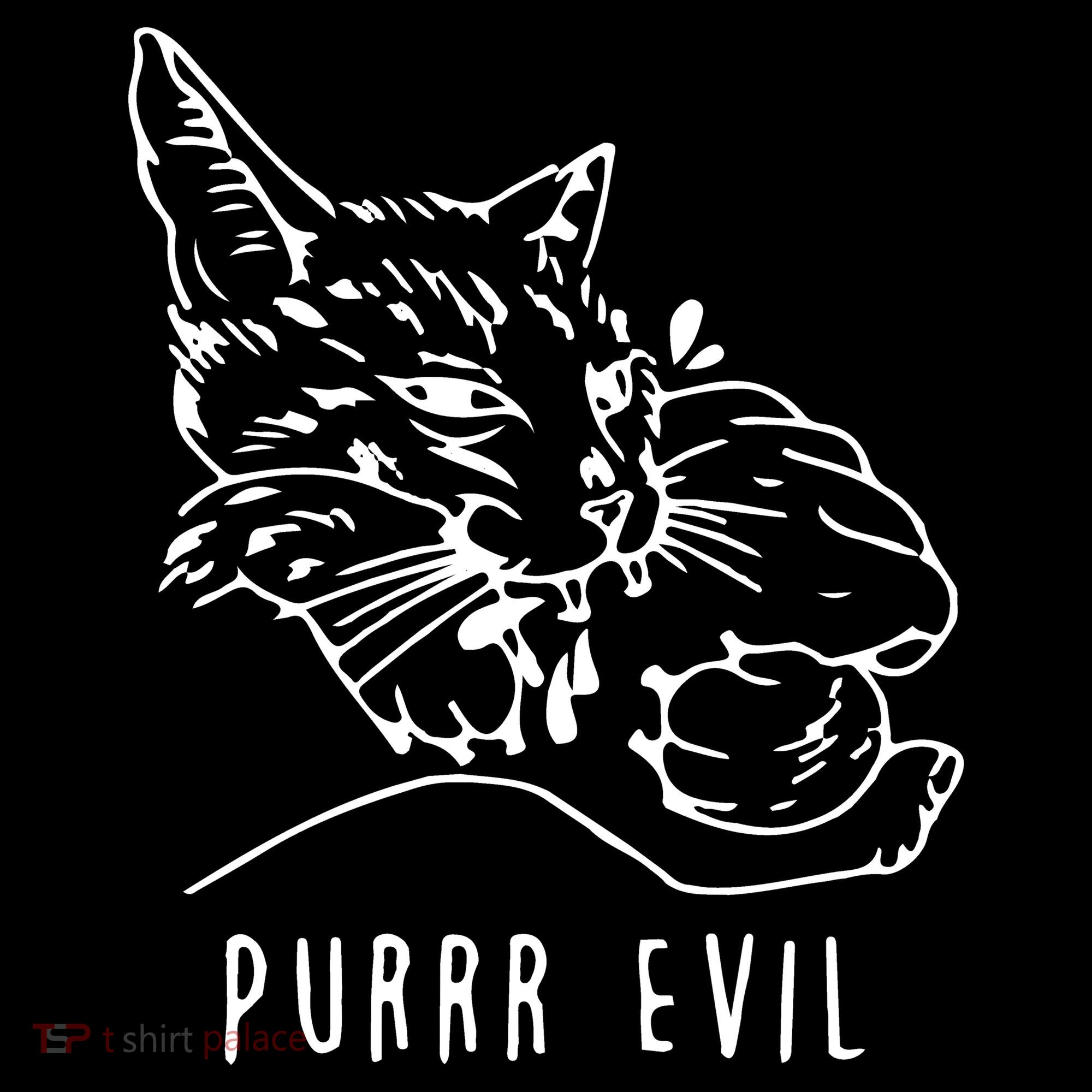 Purrr Evil Funny Cat Coaster
