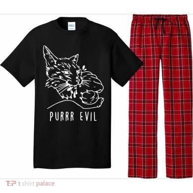 Purrr Evil Funny Cat Pajama Set